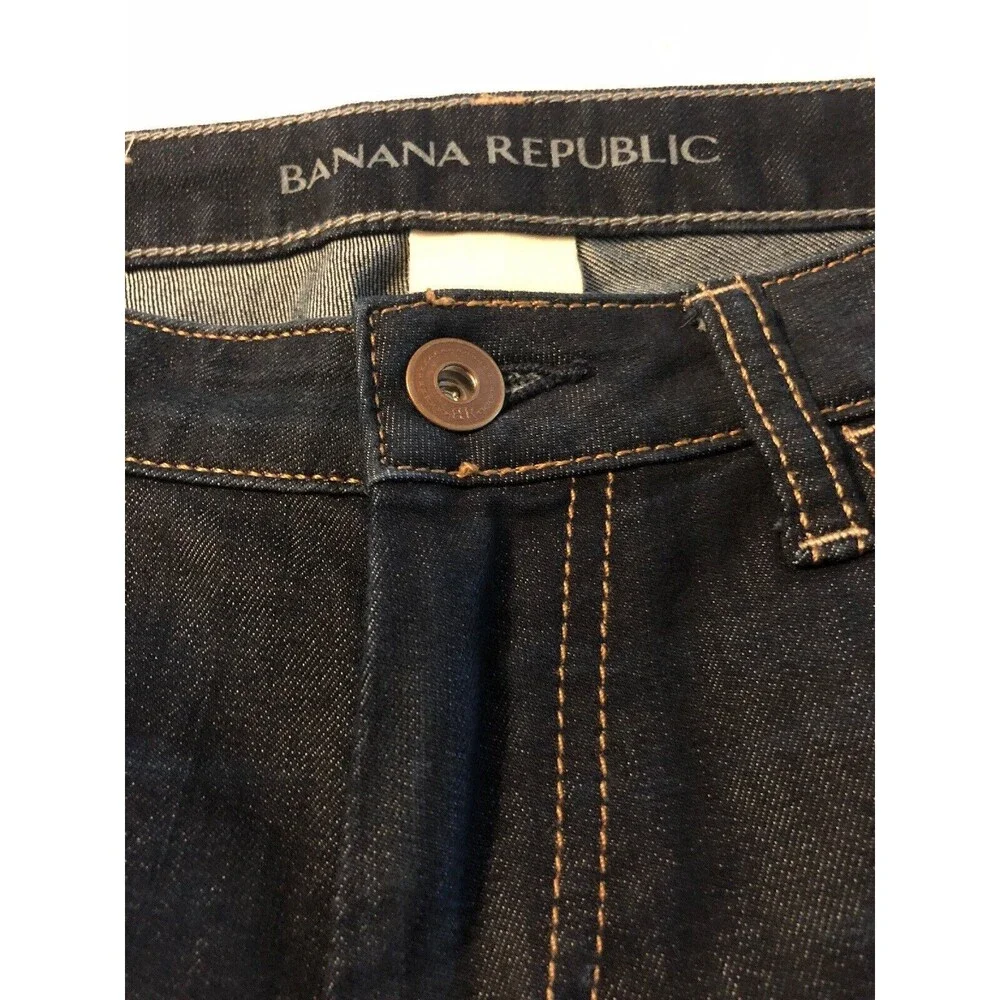 Banana Republic Women's Jeans Dark Blue Stretch Ultimate Skinny Jeans Size 27